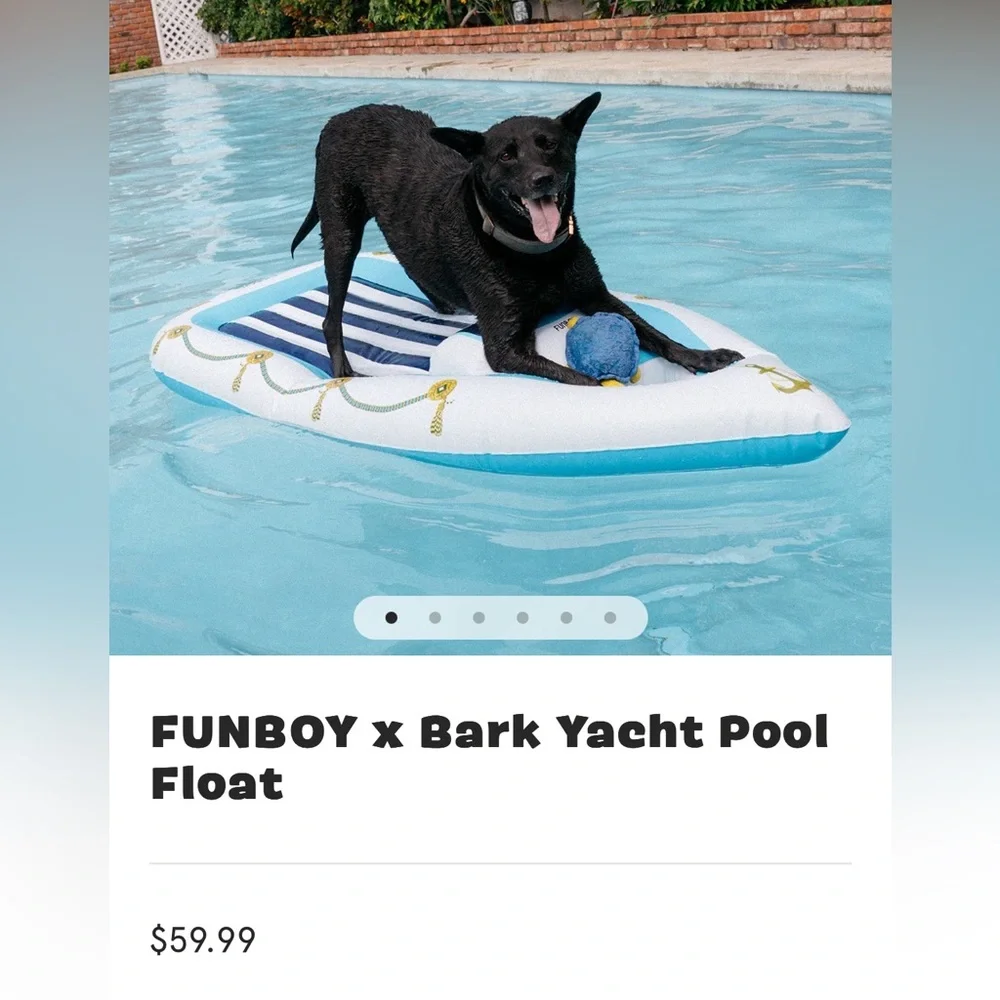 LAST ONE! Bark Box Super Chewer XL DOG raft pool float NEW YACHT Boat TOUGH!